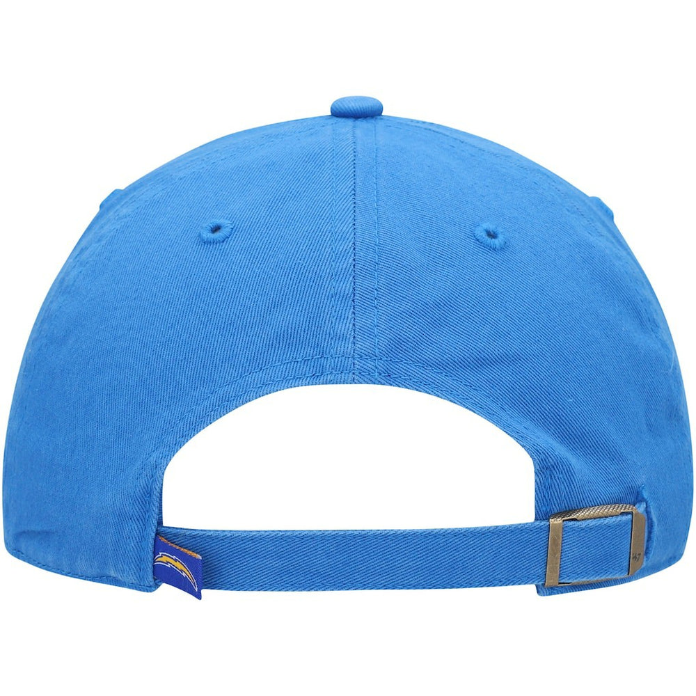 47 brand Los Angeles Chargers '47 Clean Up Primary Logo Adjustable Hat Powder Blue