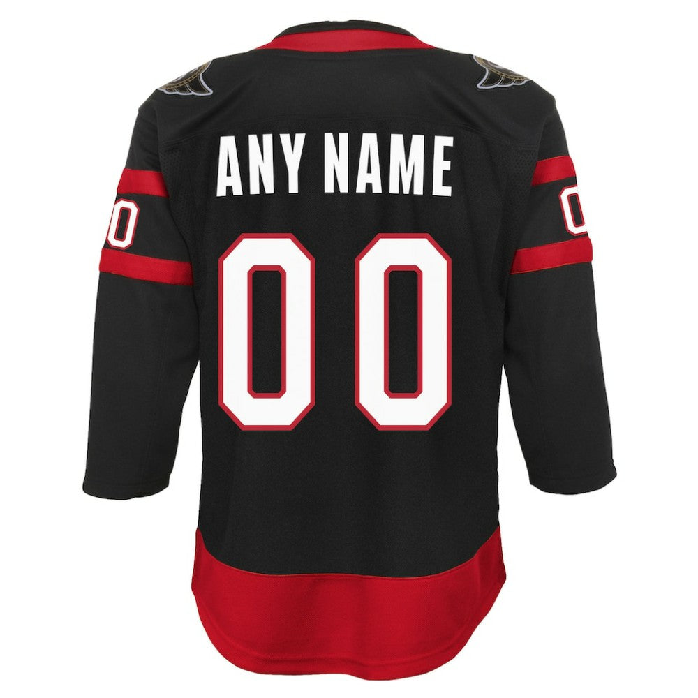 Ottawa Senators Youth Home Custom Premier Jersey - Black - NHL 4144074