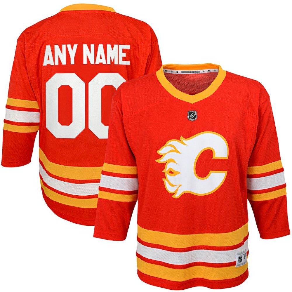 Calgary Flames Youth Home Replica Custom Jersey - Red - NHL 4144076