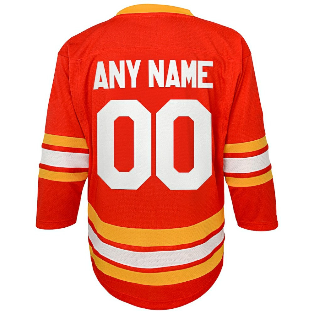 Calgary Flames Youth Home Replica Custom Jersey - Red - NHL 4144076