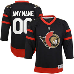 Ottawa Senators Youth Home Replica Custom Jersey - Black - NHL 4144078