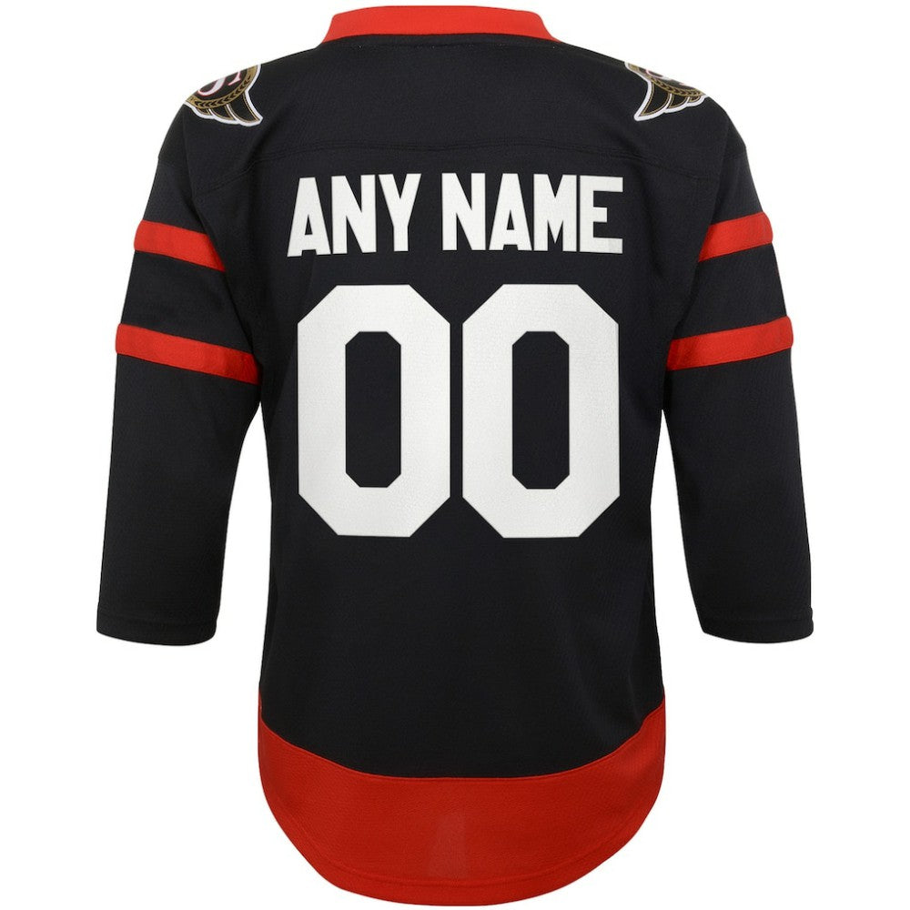 Ottawa Senators Youth Home Replica Custom Jersey - Black - NHL 4144078