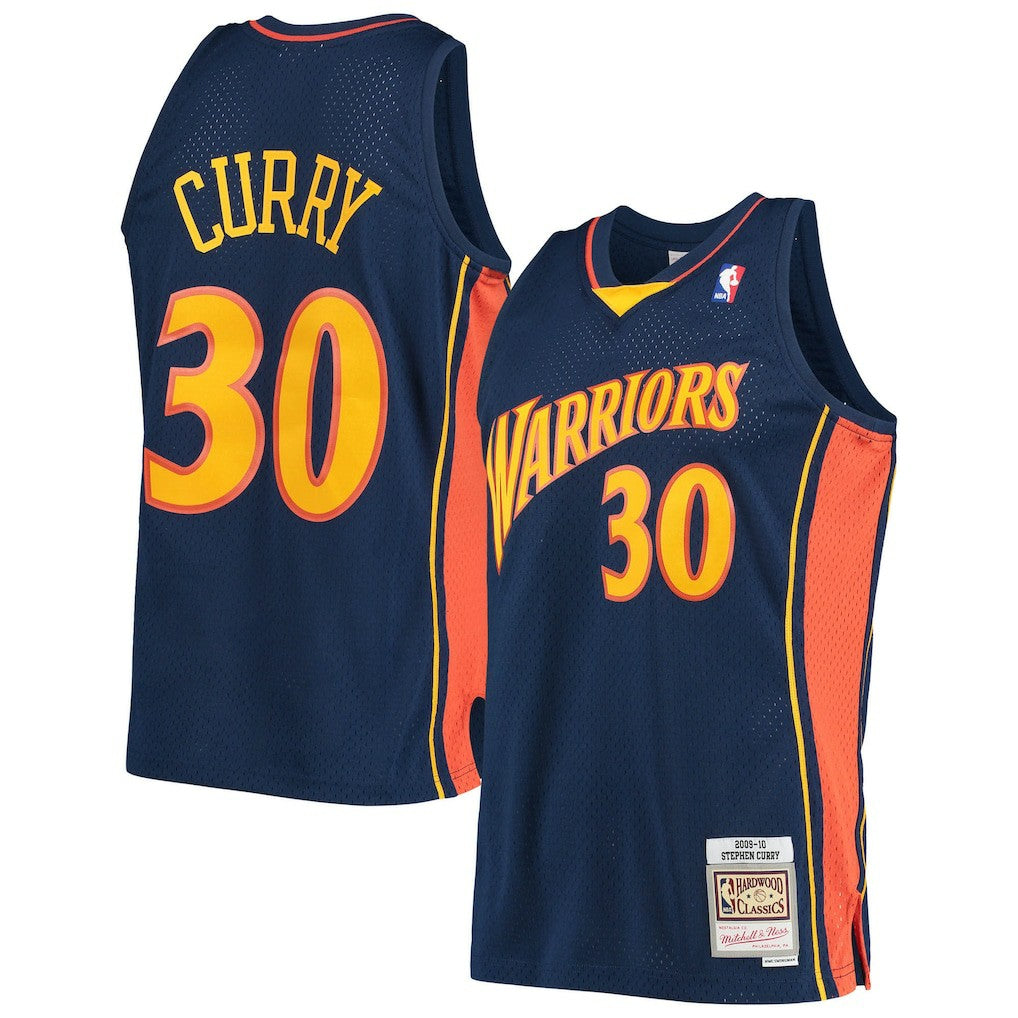 Stephen Curry Golden State Warriors Hardwood Classics Swingman Jersey for sale Navy | Mitchell & Ness US