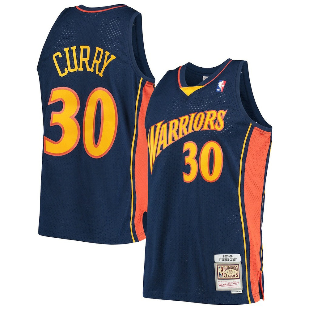 Stephen Curry Golden State Warriors Hardwood Classics Swingman Jersey for sale Navy | Mitchell & Ness US