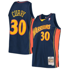 Stephen Curry Golden State Warriors Hardwood Classics Swingman Jersey for sale Navy | Mitchell & Ness US