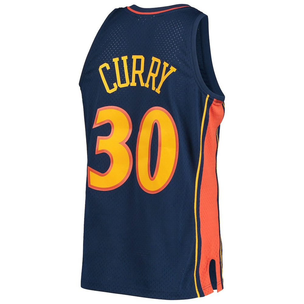 Stephen Curry Golden State Warriors Hardwood Classics Swingman Jersey for sale Navy | Mitchell & Ness US