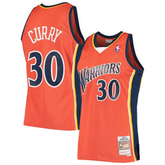 Stephen Curry Golden State Warriors Hardwood Classics Swingman Jersey for sale Orange | Mitchell & Ness online