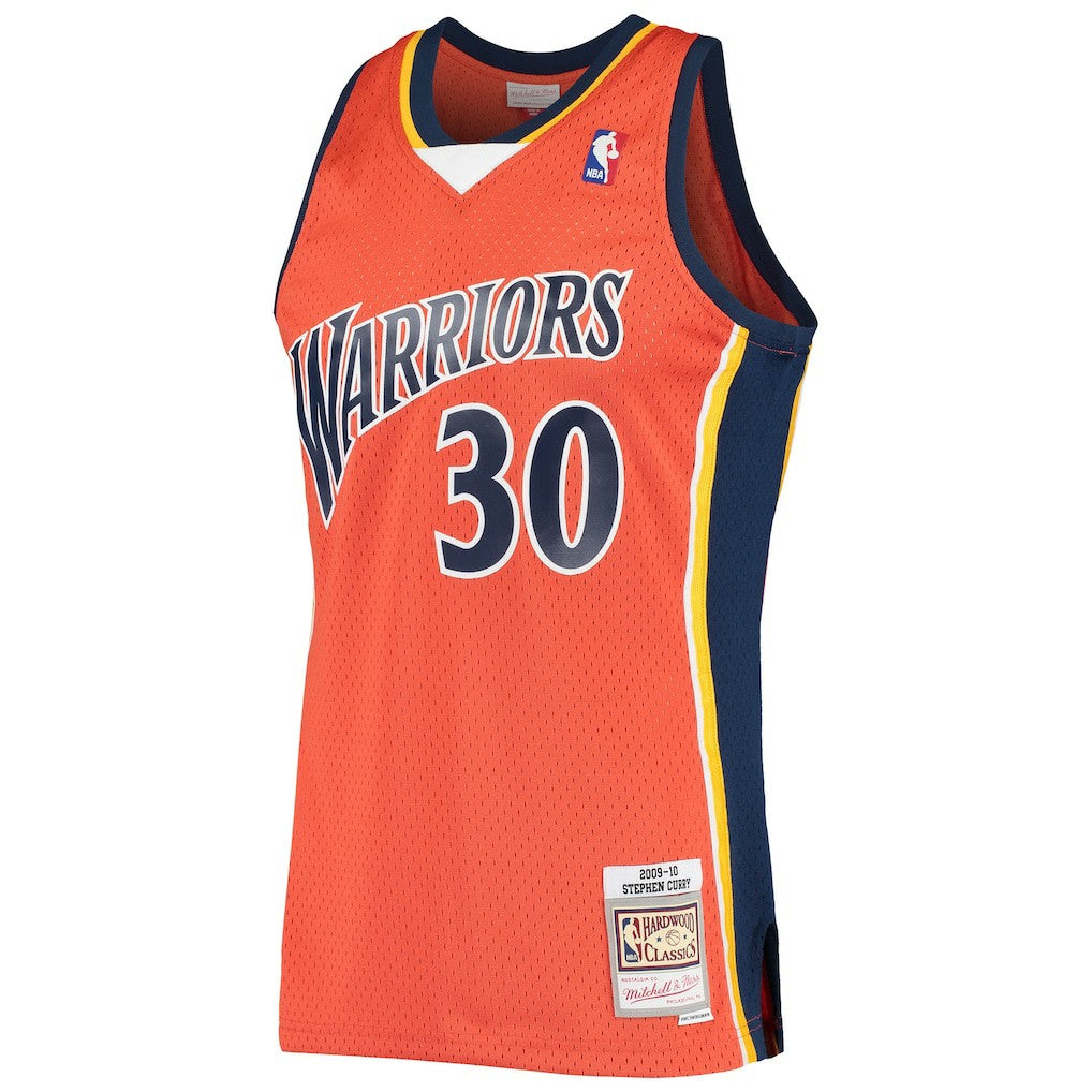 Stephen Curry Golden State Warriors Hardwood Classics Swingman Jersey for sale Orange | Mitchell & Ness online