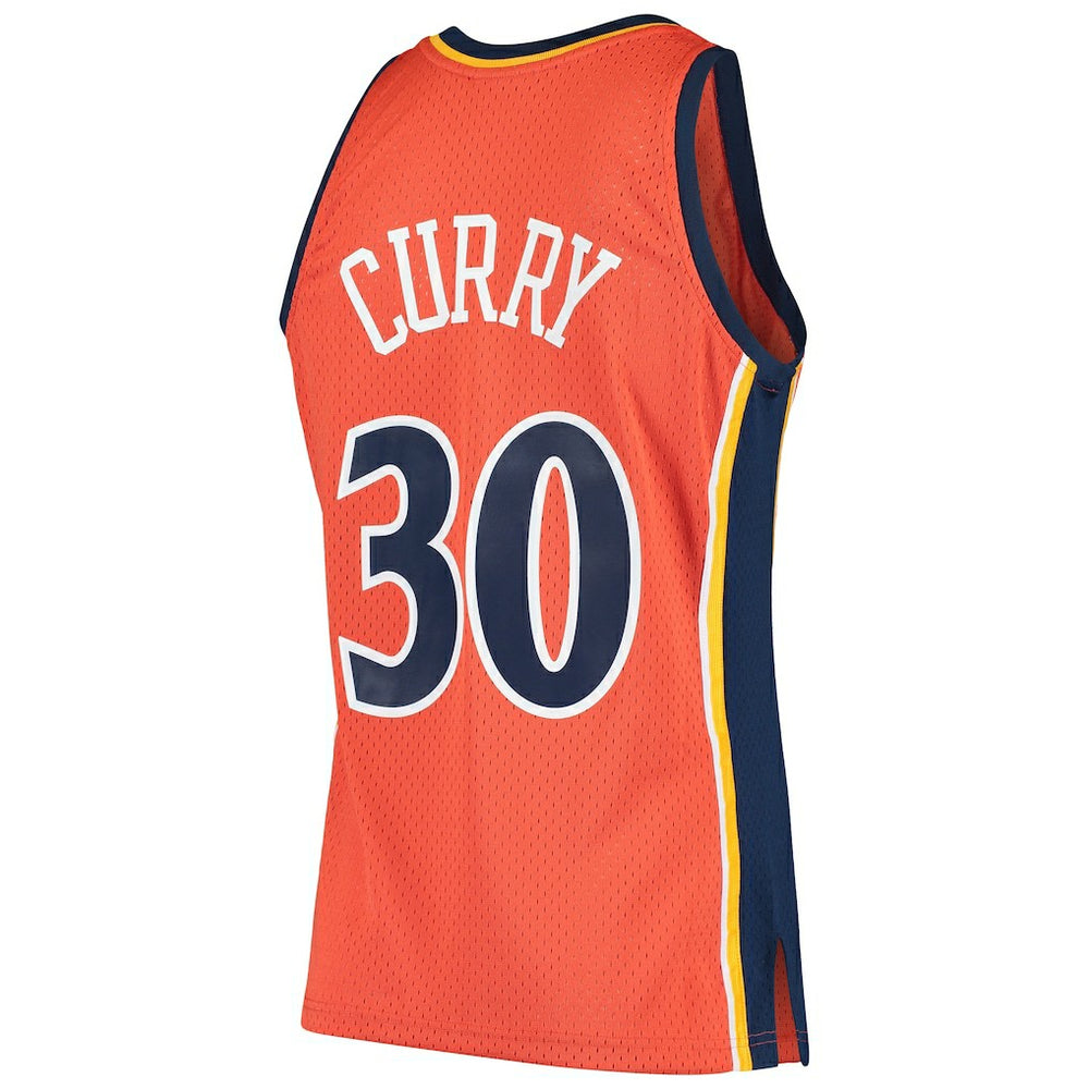 Stephen Curry Golden State Warriors Hardwood Classics Swingman Jersey for sale Orange | Mitchell & Ness online
