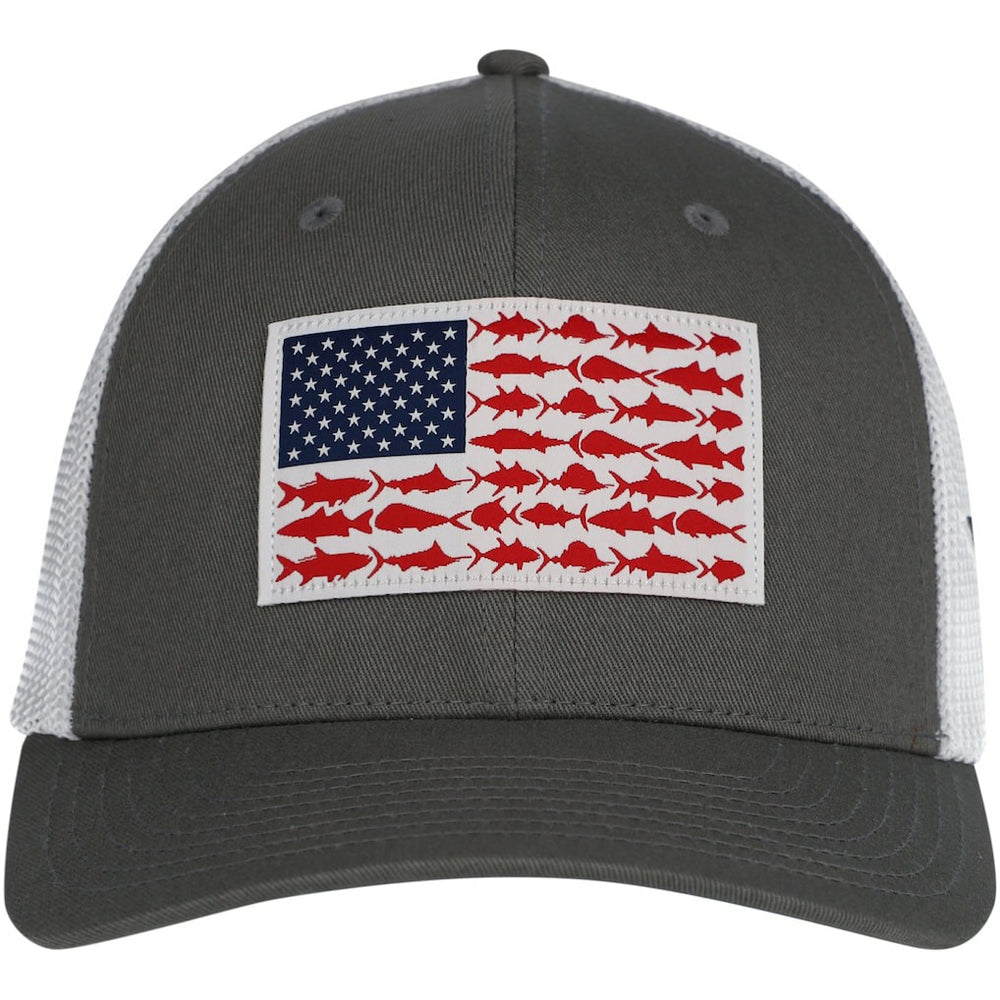 Columbia Dallas Cowboys PFG Fish Flag Flex Hat Gray
