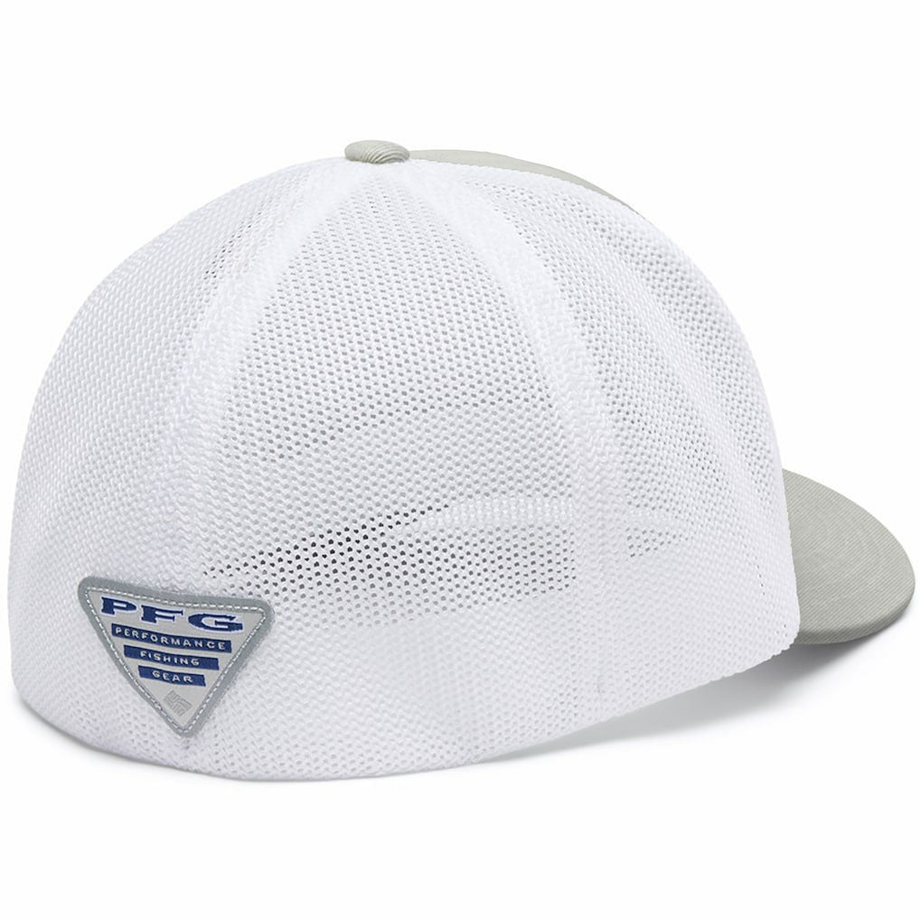 Columbia Dallas Cowboys PFG Mesh Fish Flag Flex Hat Gray