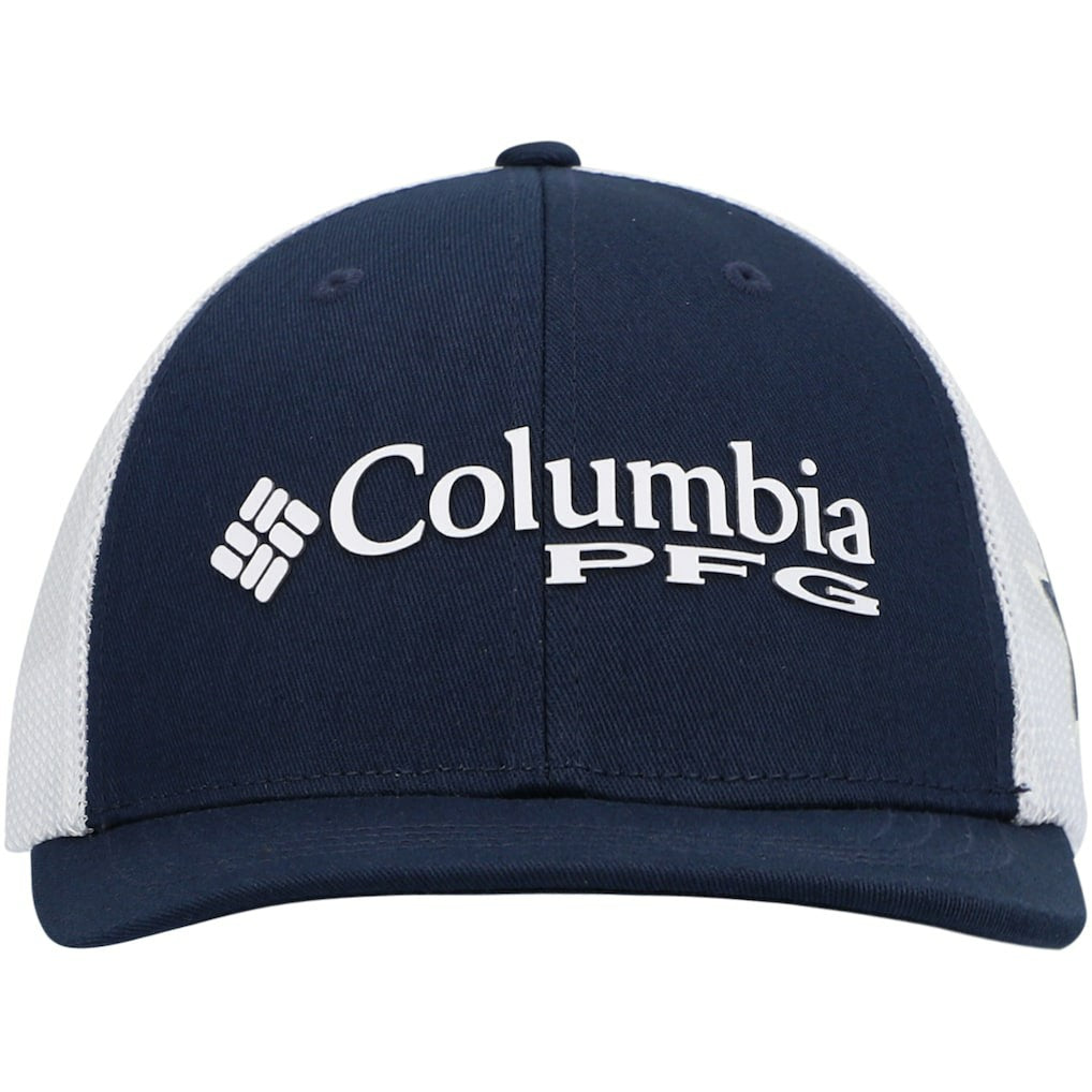 Columbia Dallas Cowboys Youth PFG Mesh Snapback Hat Navy