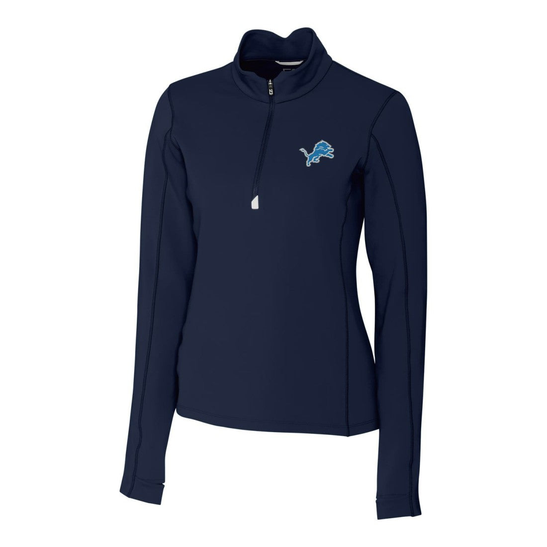 Detroit Lions Cutter & Buck Women's Traverse Half-Zip Pullover Jacket Navy