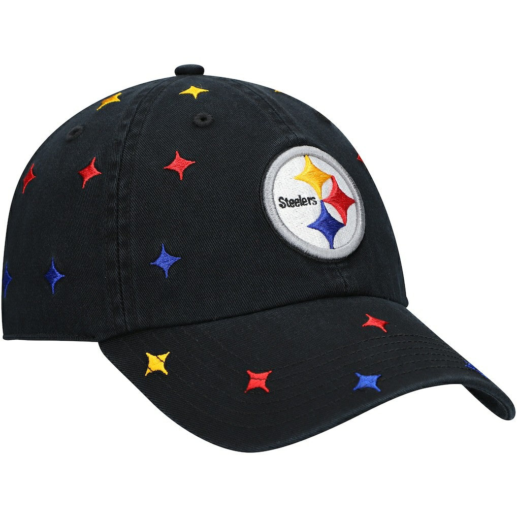 47 brand Pittsburgh Steelers '47 Women's Multi Confetti Clean Up Adjustable Hat Black