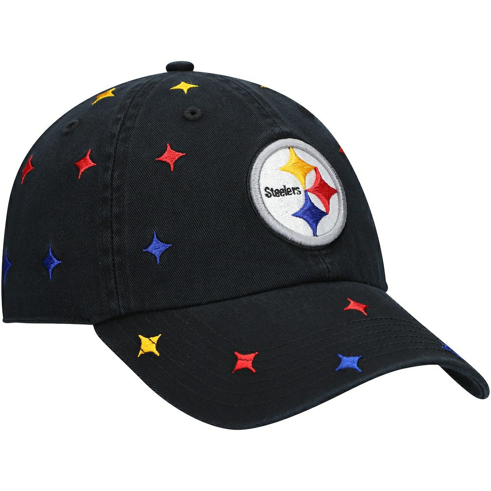 47 brand Pittsburgh Steelers '47 Women's Multi Confetti Clean Up Adjustable Hat Black