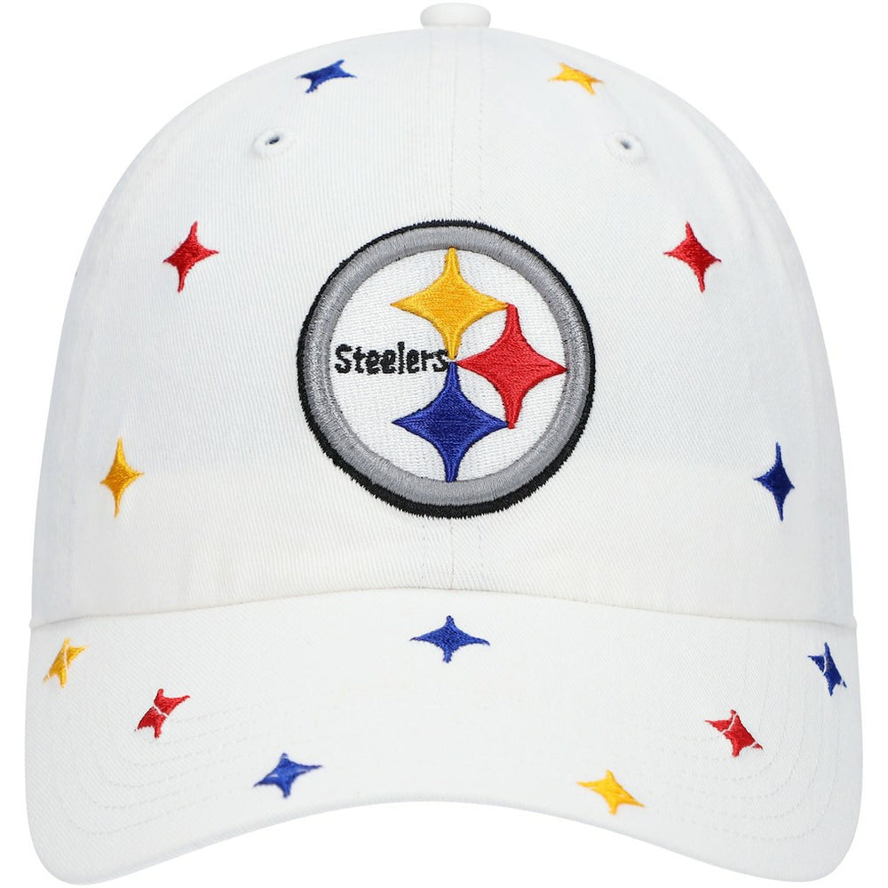 47 brand Pittsburgh Steelers '47 Women's Multi Confetti Clean Up Adjustable Hat White