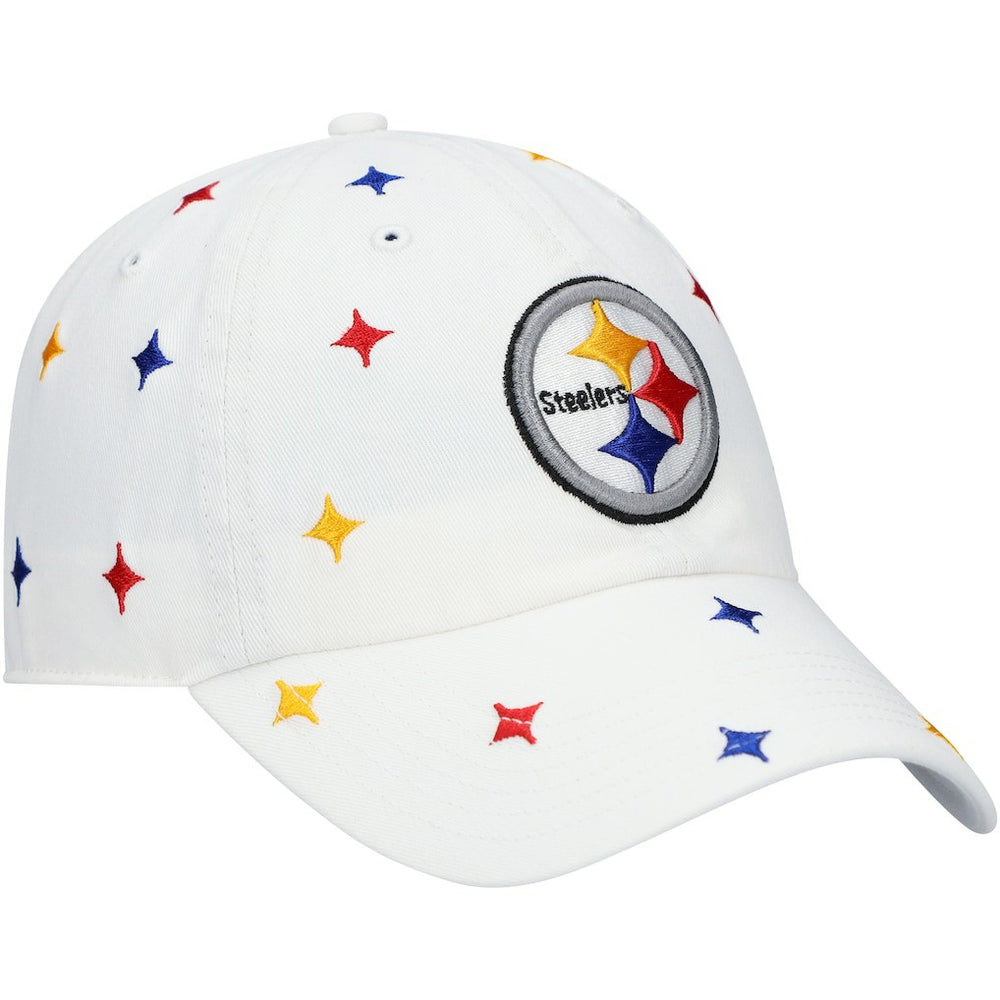 47 brand Pittsburgh Steelers '47 Women's Multi Confetti Clean Up Adjustable Hat White