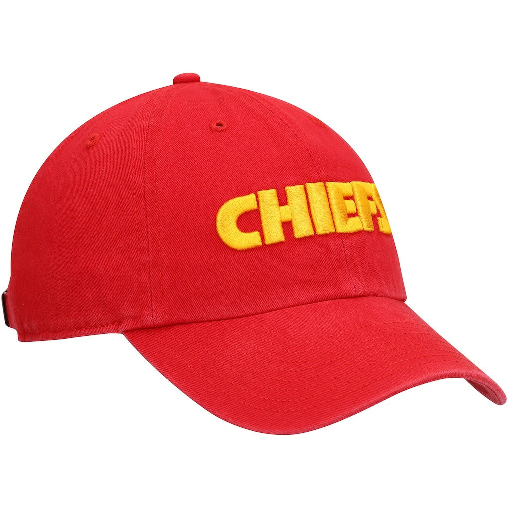 47 brand Kansas City Chiefs '47 Clean Up Script Adjustable Hat Red