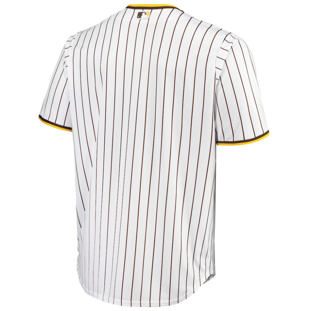 San Diego Padres Big & Tall Home Replica Team Jersey - White/Brown - MLB on Sale