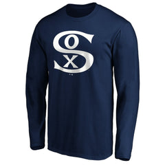 Chicago White Sox Cooperstown Collection Huntington Logo Long Sleeve T-Shirt - Navy - MLB Online