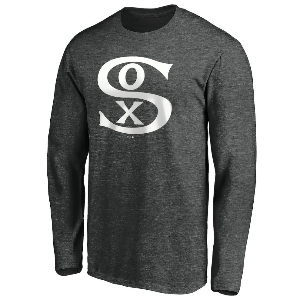 Chicago White Sox Cooperstown Collection Huntington Logo Long Sleeve T-Shirt - Charcoal - MLB Online