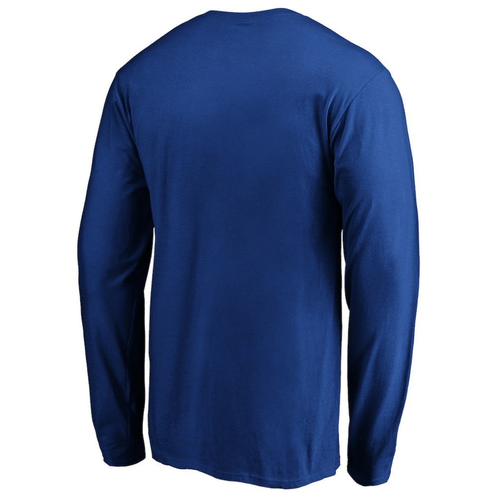 Los Angeles Dodgers Cooperstown Collection Huntington Logo Long Sleeve T-Shirt - Royal - MLB Discount