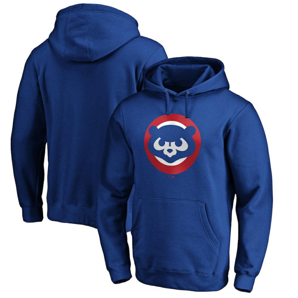 Chicago Cubs Cooperstown Collection Huntington Logo Fitted Pullover Hoodie - Royal - MLB on Sale
