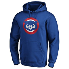 Chicago Cubs Cooperstown Collection Huntington Logo Fitted Pullover Hoodie - Royal - MLB on Sale