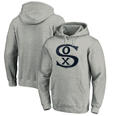 Chicago White Sox Cooperstown Collection Huntington Logo Fitted Pullover Hoodie - Heather Gray - MLB Online