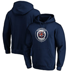 Detroit Tigers Cooperstown Collection Huntington Logo Fitted Pullover Hoodie - Navy - MLB Sale