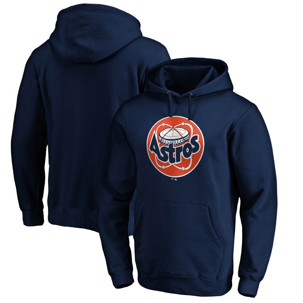 Houston Astros Cooperstown Collection Huntington Logo Fitted Pullover Hoodie - Navy - MLB Discount