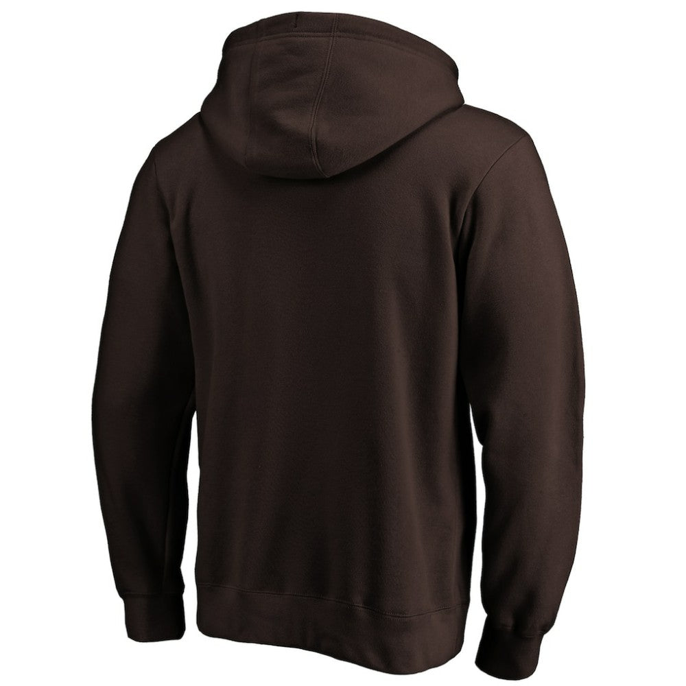 San Diego Padres Cooperstown Collection Huntington Logo Fitted Pullover Hoodie - Brown - MLB on Sale