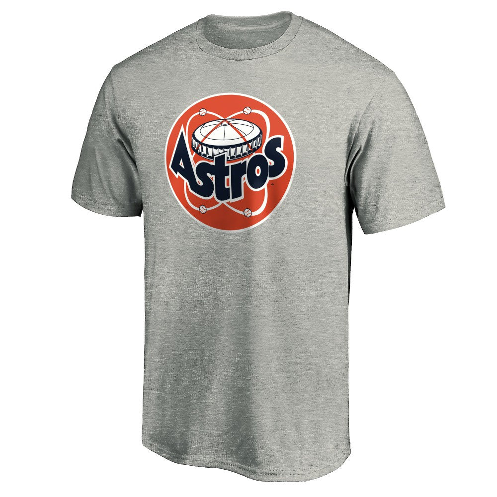 Houston Astros Cooperstown Collection Huntington Logo T-Shirt - Heathered Gray - MLB Discount