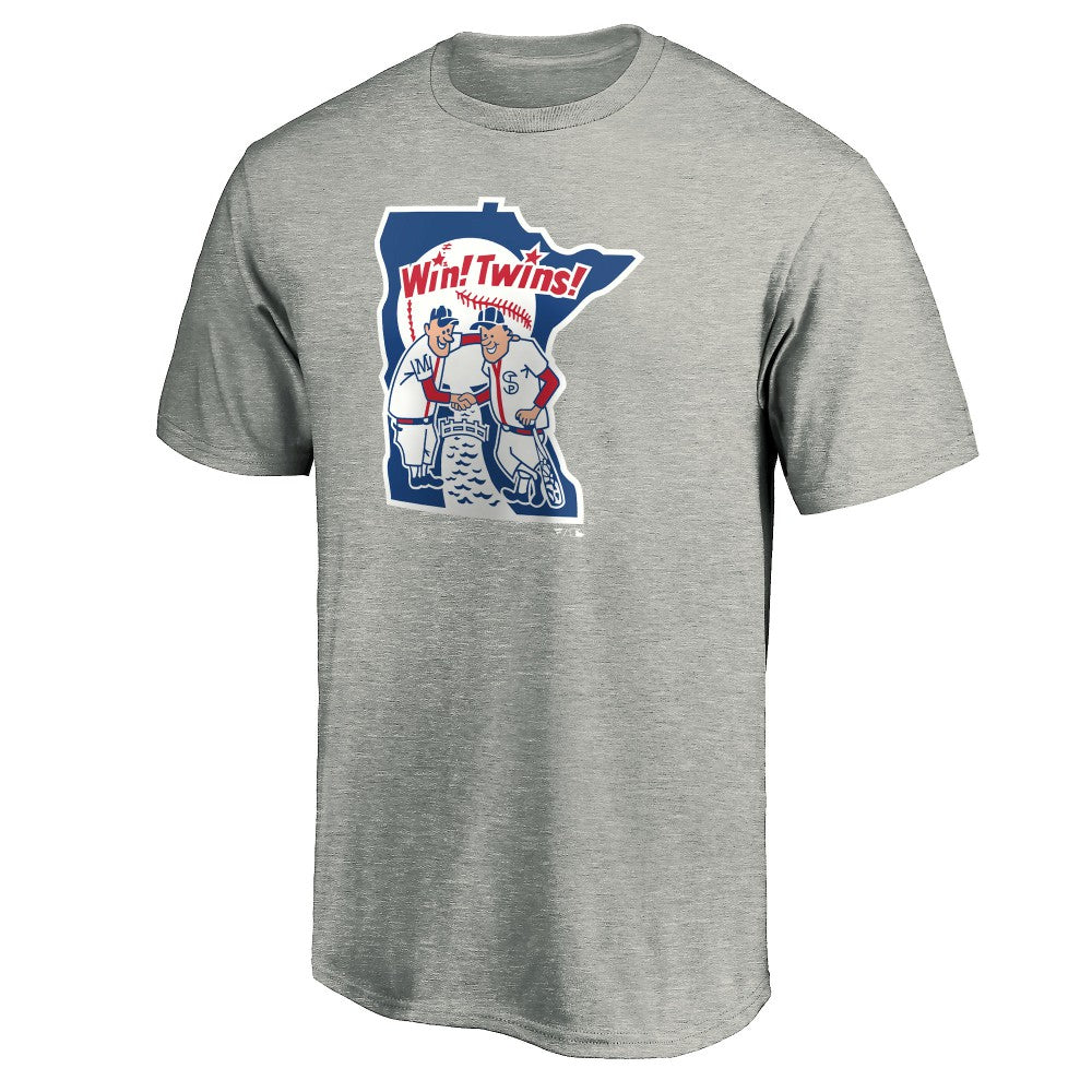 Minnesota Twins Cooperstown Collection Huntington Logo T-Shirt - Heathered Gray - MLB on Sale