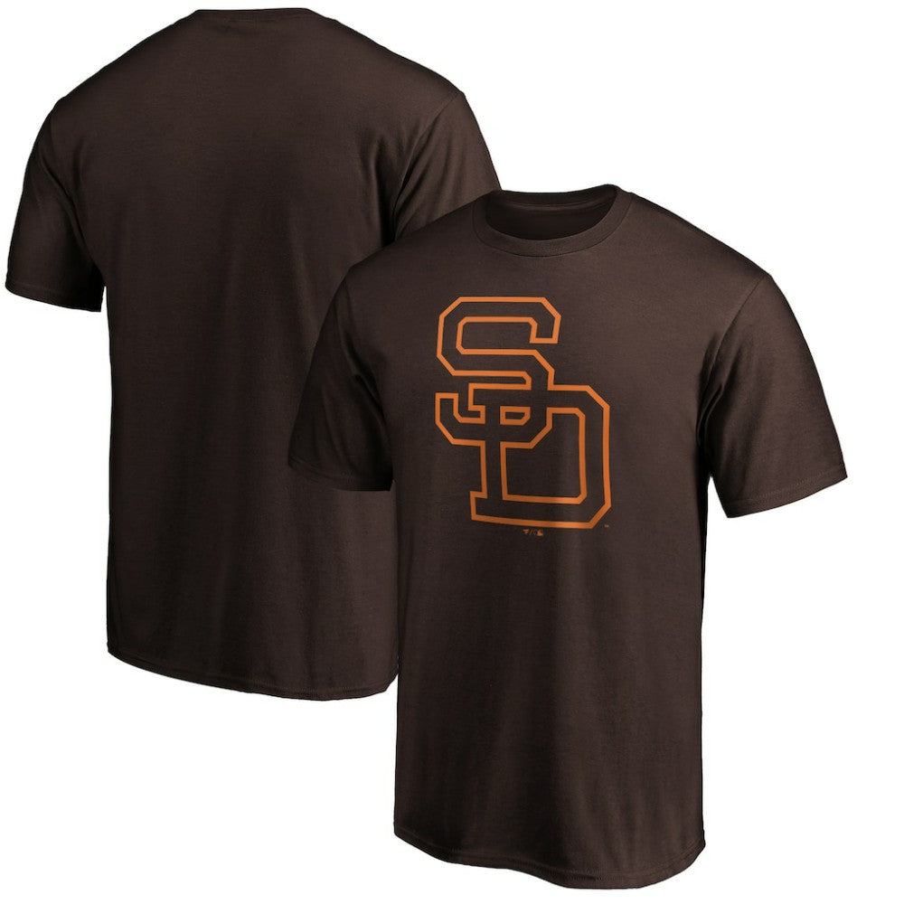 San Diego Padres Cooperstown Collection Huntington Logo T-Shirt - Brown - MLB on Sale