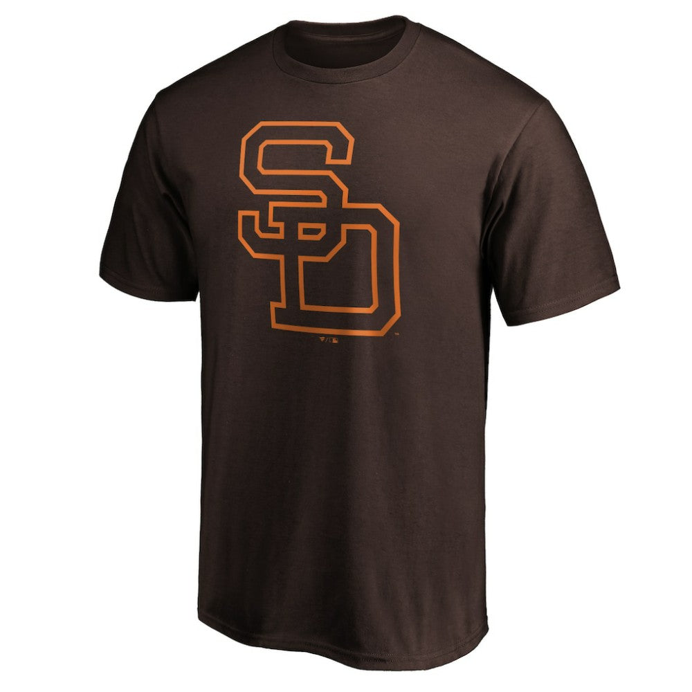 San Diego Padres Cooperstown Collection Huntington Logo T-Shirt - Brown - MLB on Sale