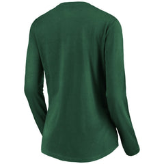 Athletics Women's Core Distressed Team Long Sleeve T-Shirt - Green - MLB Lifestyle