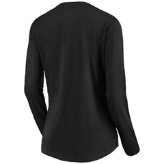 San Francisco Giants Women's Core Distressed Team Long Sleeve T-Shirt - Black - MLB Lifestyle