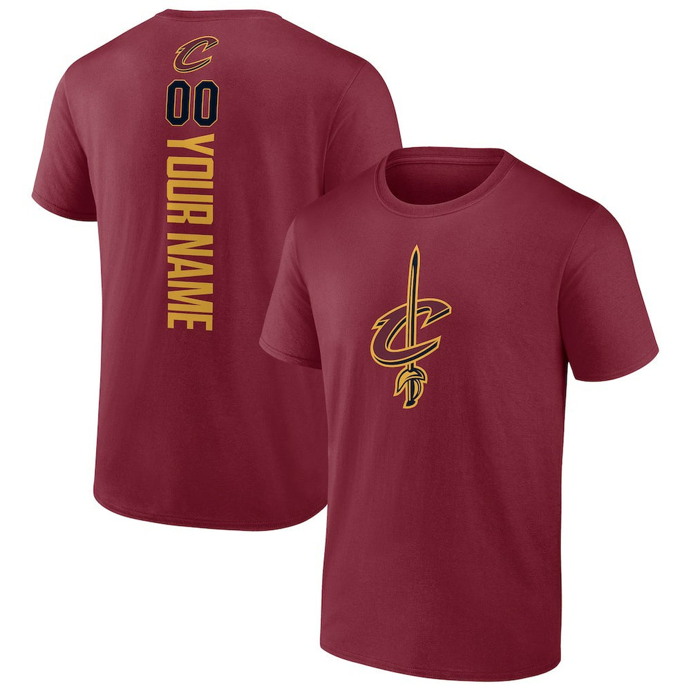 Cleveland Cavaliers Playmaker Personalized Name & Number T-Shirt Wine