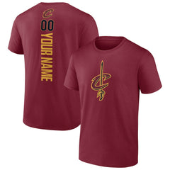 Cleveland Cavaliers Playmaker Personalized Name & Number T-Shirt Wine