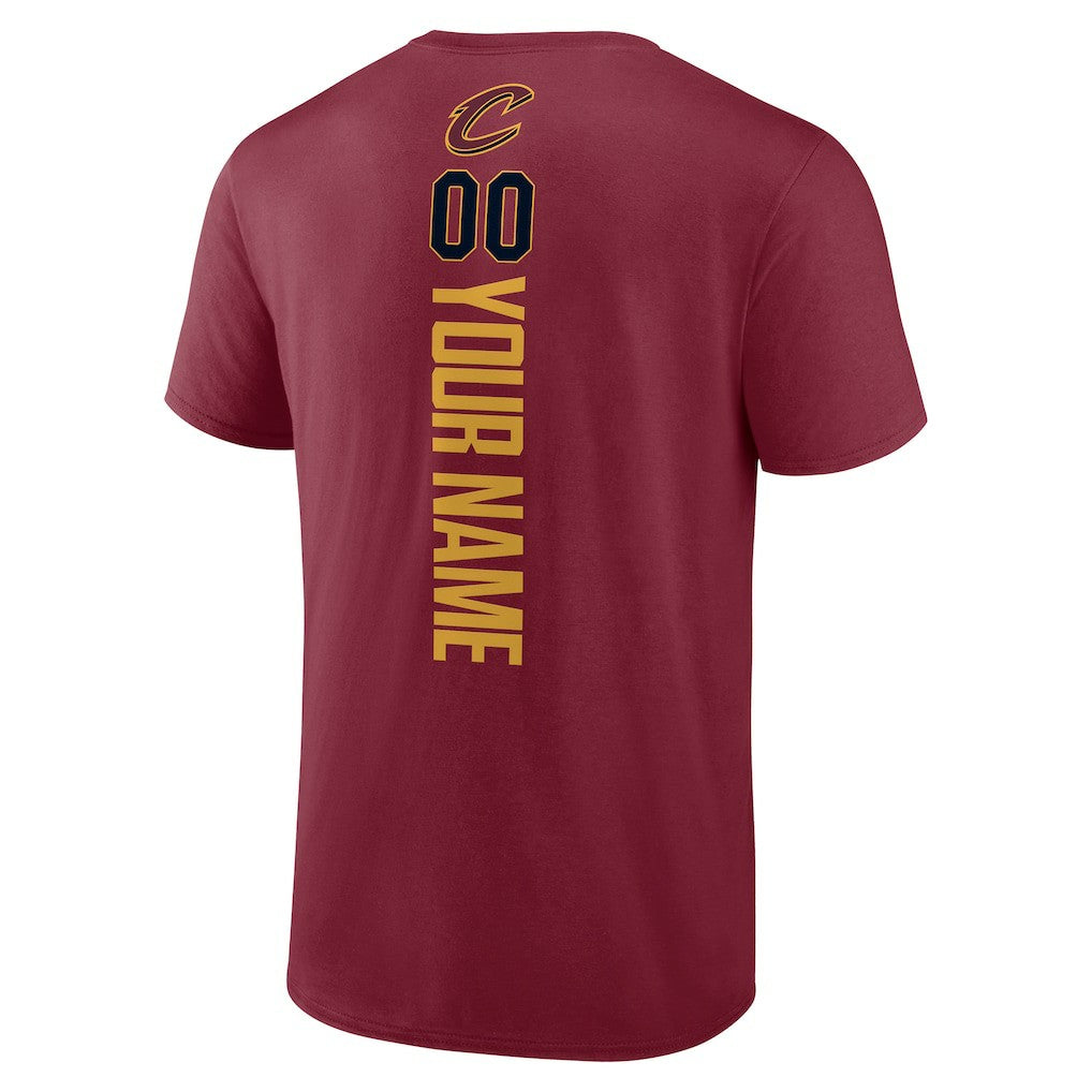 Cleveland Cavaliers Playmaker Personalized Name & Number T-Shirt Wine