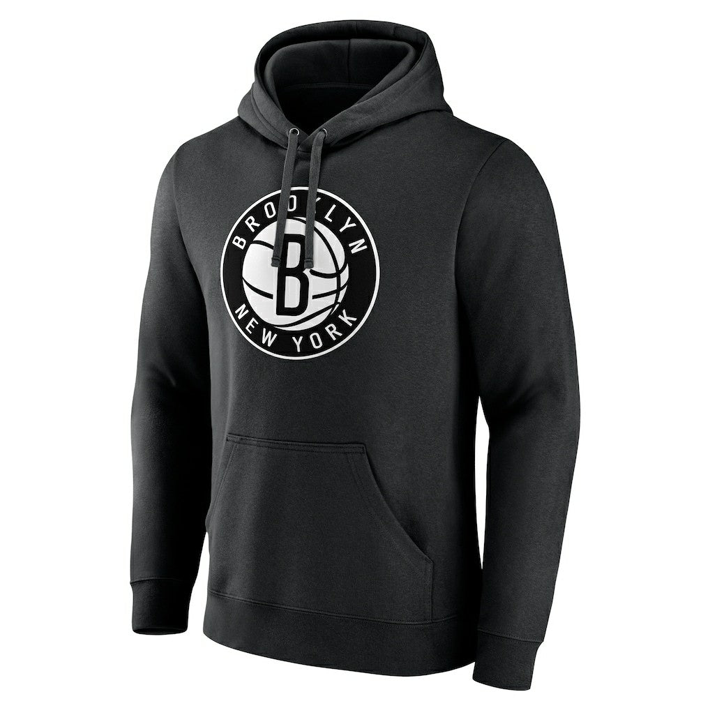 Brooklyn Nets Playmaker Personalized Name & Number Pullover Hoodie Black