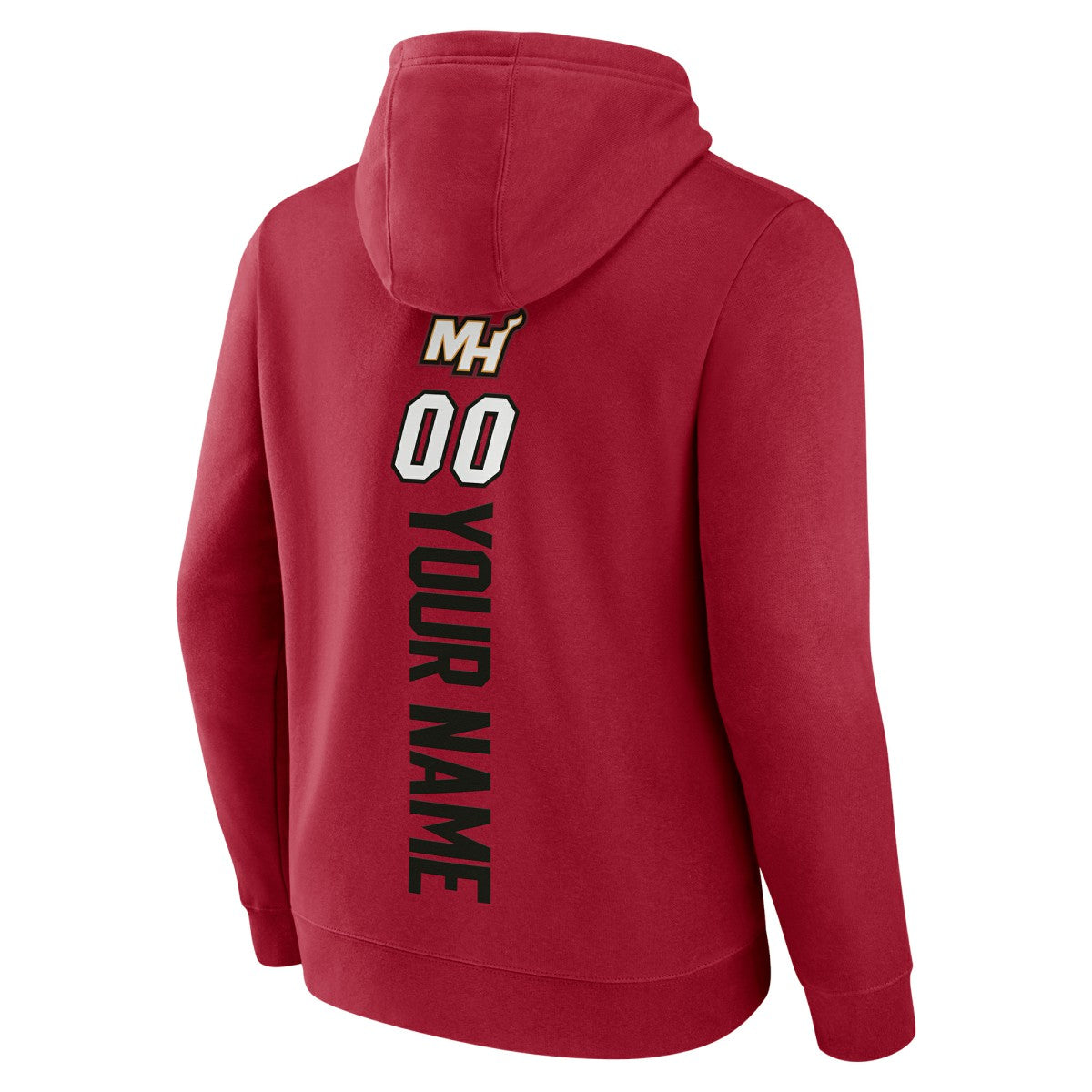 Miami Heat Playmaker Personalized Name & Number Pullover Hoodie Red