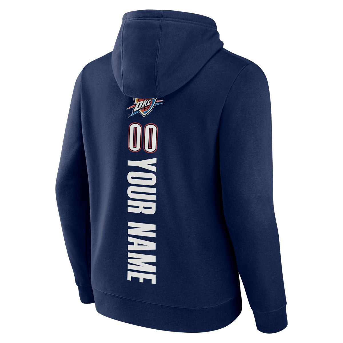 Oklahoma City Thunder Playmaker Personalized Name & Number Pullover Hoodie Navy