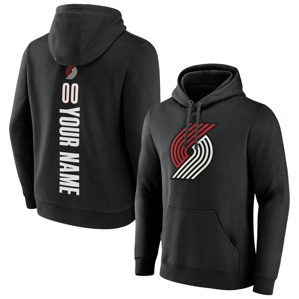 Portland Trail Blazers Playmaker Personalized Name & Number Pullover Hoodie Black
