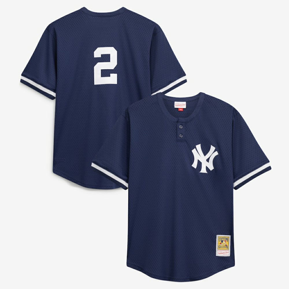 Derek Jeter New York Yankees Mitchell & Ness Big & Tall Batting Practice Replica Player Jersey - Navy - Mitchell & Ness Online