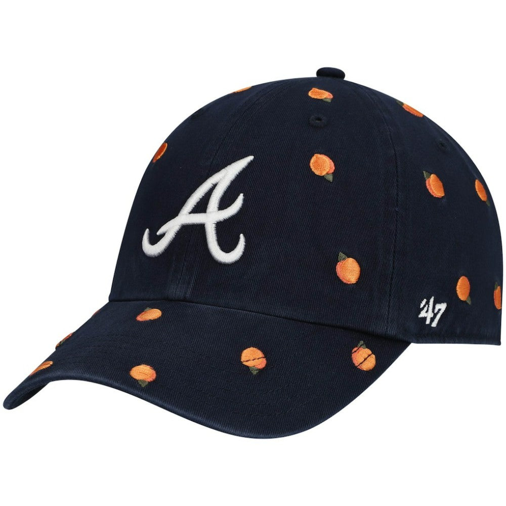 Atlanta Braves '47 Women's Confetti Clean Up Adjustable Hat - Navy - 47 brand Sale