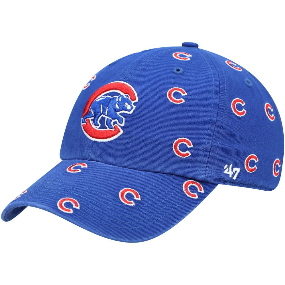 Chicago Cubs '47 Women's Confetti Clean Up Adjustable Hat - Royal - 47 brand Sale