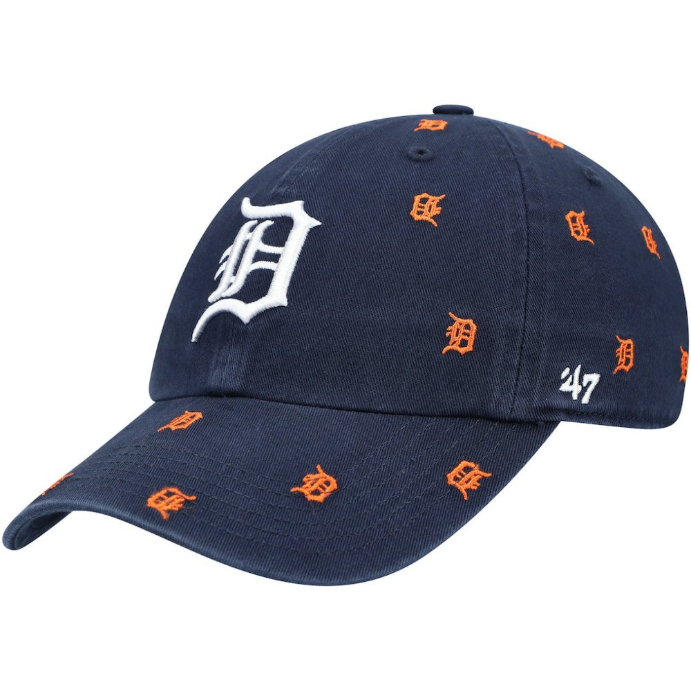 Detroit Tigers '47 Women's Confetti Clean Up Adjustable Hat - Navy - 47 brand Discount