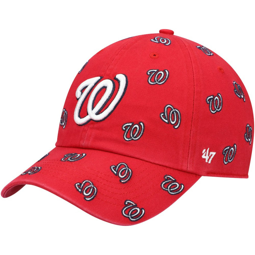 Washington Nationals '47 Women's Confetti Clean Up Adjustable Hat - Red - 47 brand Online
